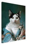 Framed custom cat portrait in Renaissance style