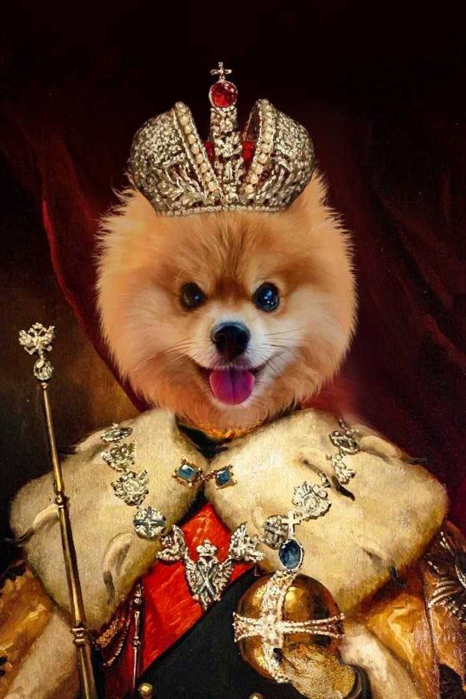 Imperial Crown of The East Custom Pet Portrait