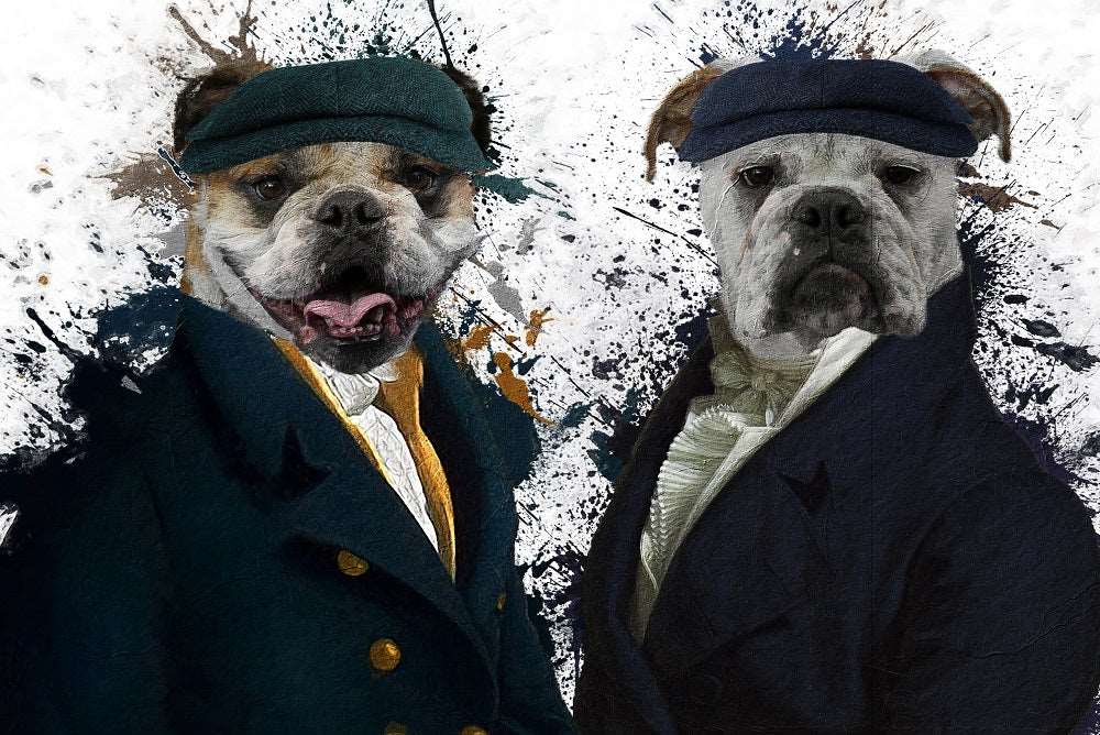 Ambassadors Couple Custom Pet Portrait Premium Poster