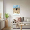 Angel Custom Pet Portrait Framed Poster White