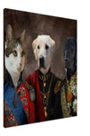 Army Trio Custom Pet Portrait Canvas