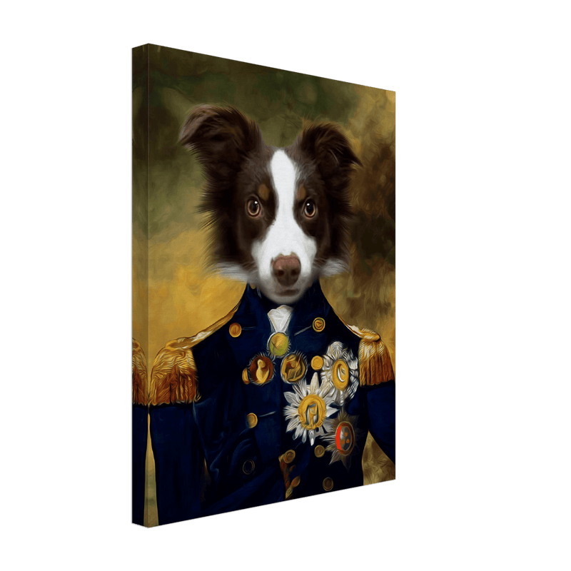 Captain Custom Pet Portrait Canvas A3 (16'' X 12'' inches)