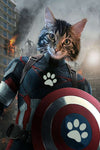 Captain Pawmerica Custom Pet Portrait