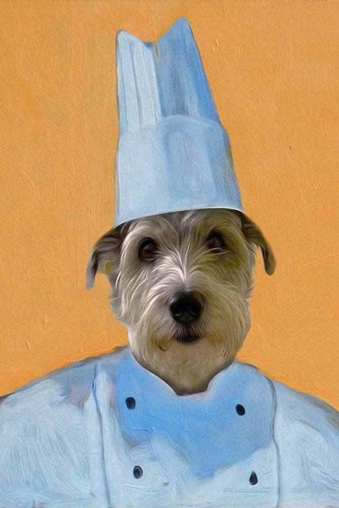 Chef Custom Pet Portrait Premium Poster