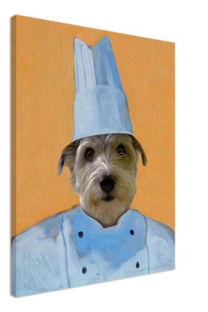 Chef Custom Pet Portrait Canvas