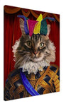 Clown Custom Pet Portrait Canvas