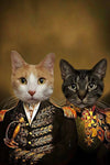 Commander Couple Custom Pet Portrait
