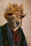 Cowboy Custom Pet Portrait