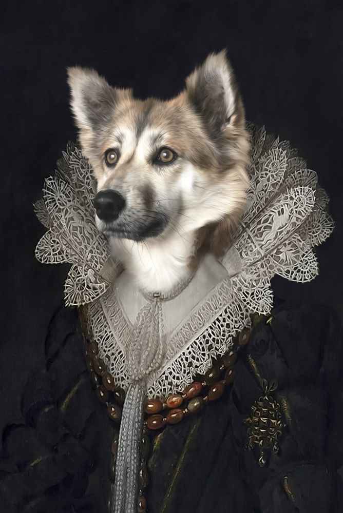 Dame Custom Pet Portrait