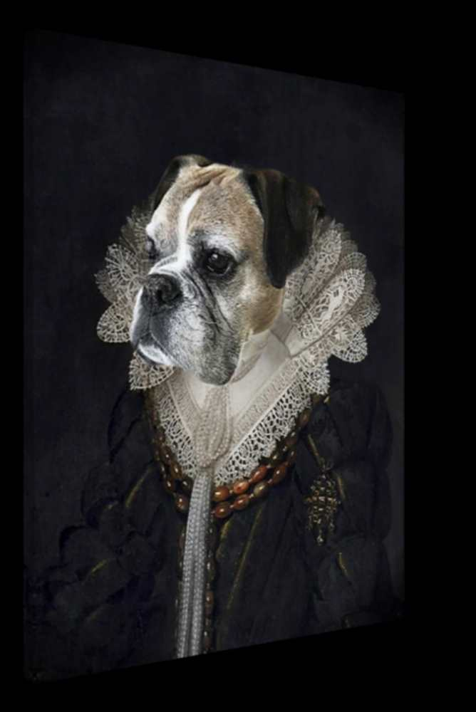Dame Custom Pet Portrait Canvas