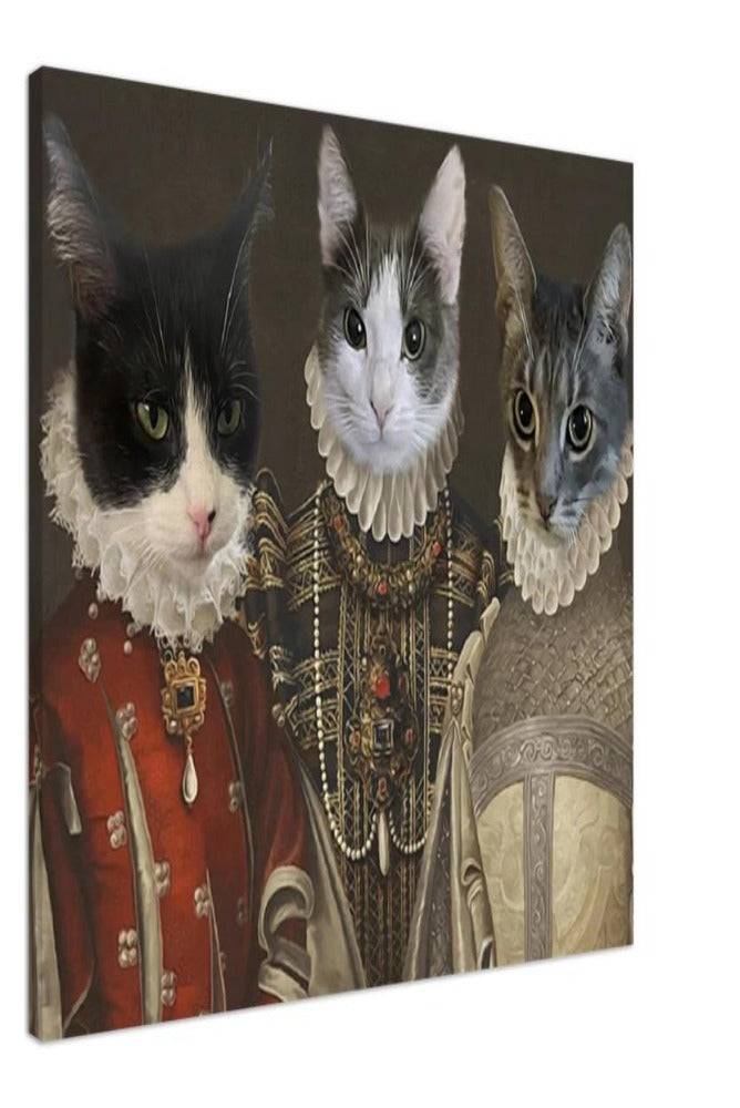 Duchesses Trio Custom Pet Portrait Canvas