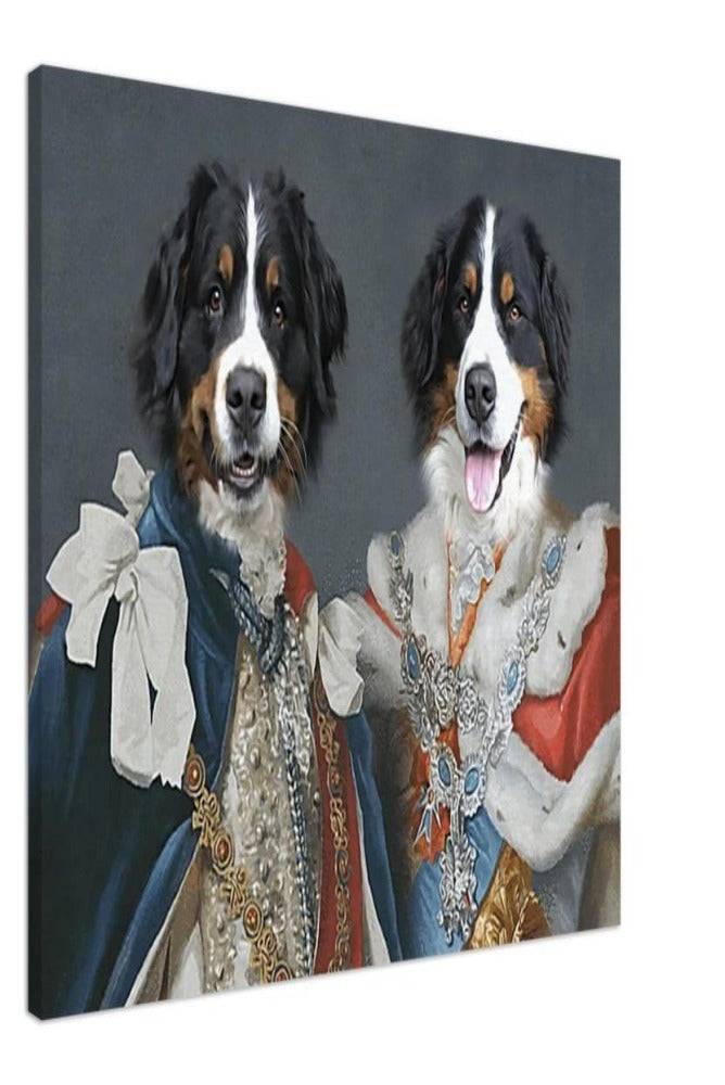 Duke and Duchess Custom Pet Portrait Canvas