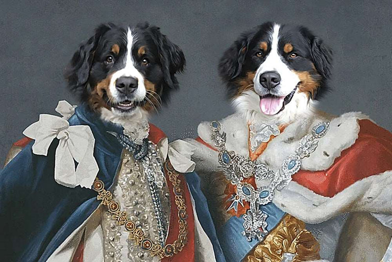 Duke and Duchess Custom Pet Portrait