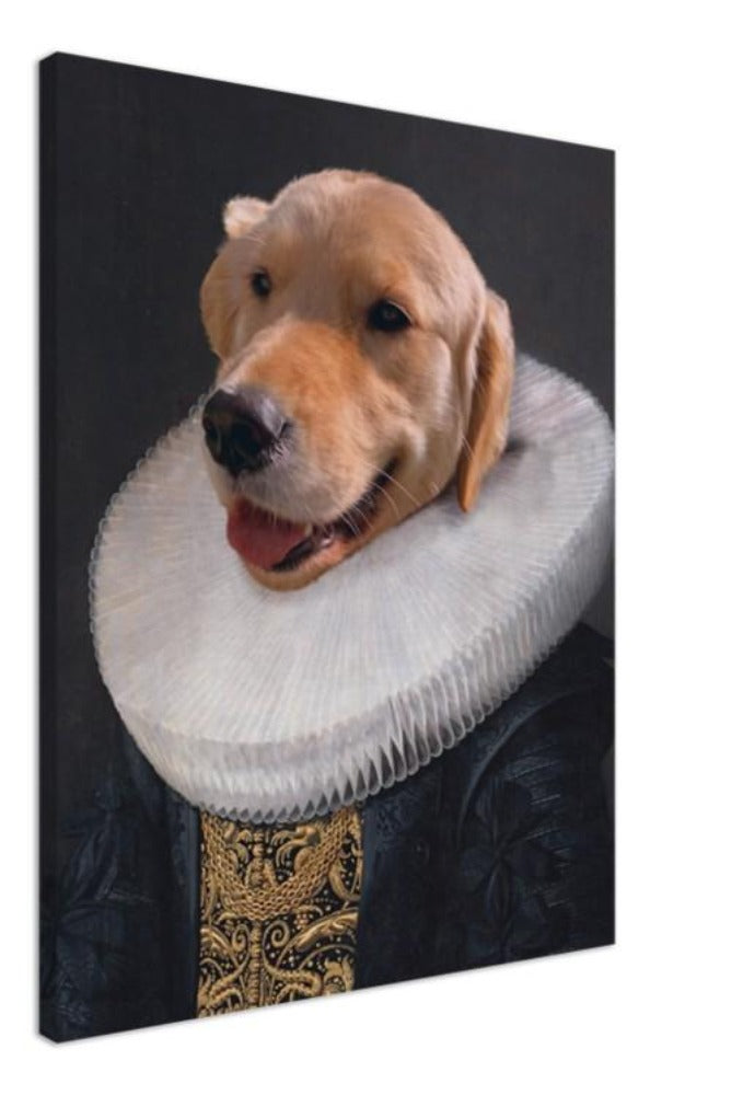 Dutch Lady Custom Pet Portrait Canvas