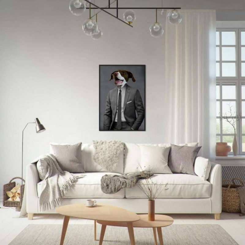 Entrepreneur Custom Pet Portrait Framed Poster Black