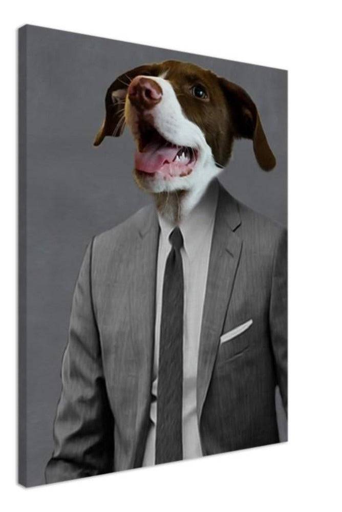 Entrepreneur Custom Pet Portrait Canvas