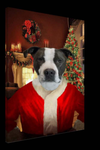 Father Christmas Custom Pet Portrait Canvas