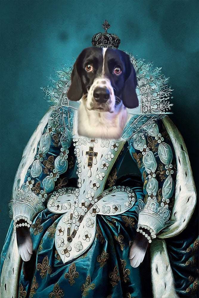French Queen Custom Pet Portrait