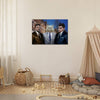 Gentlemen pet portrait in cozy children's room