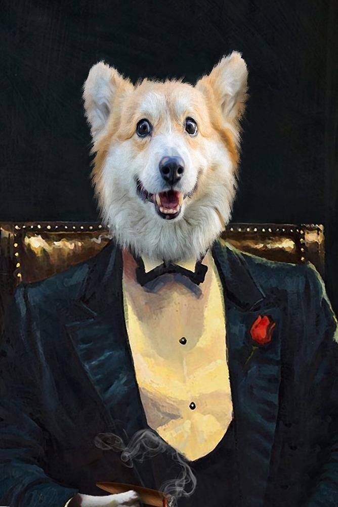 Godfather Custom Pet Portrait