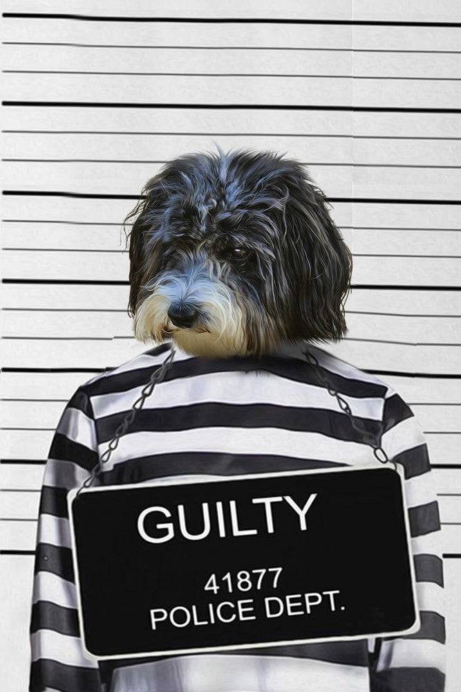 Guilty Custom Pet Portrait Premium Poster