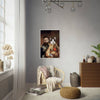 Framed imperial pet portrait in modern living space