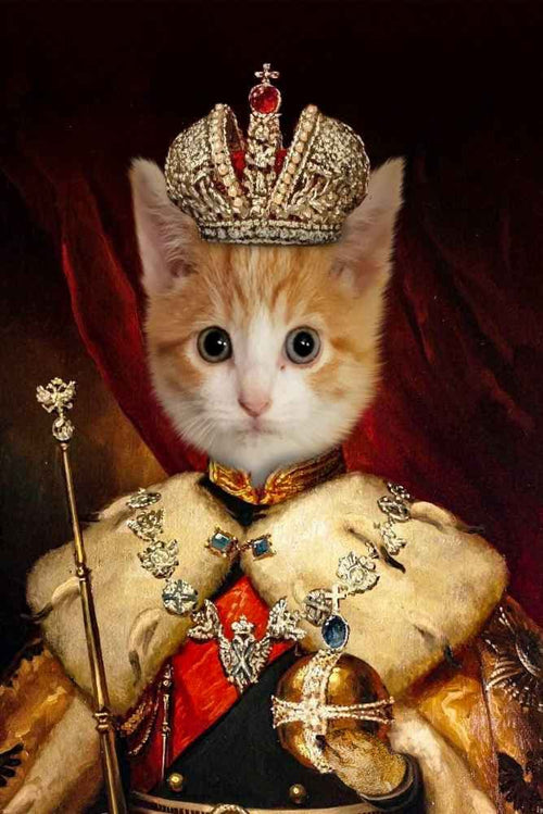 Imperial Crown of The East Custom Pet Portrait