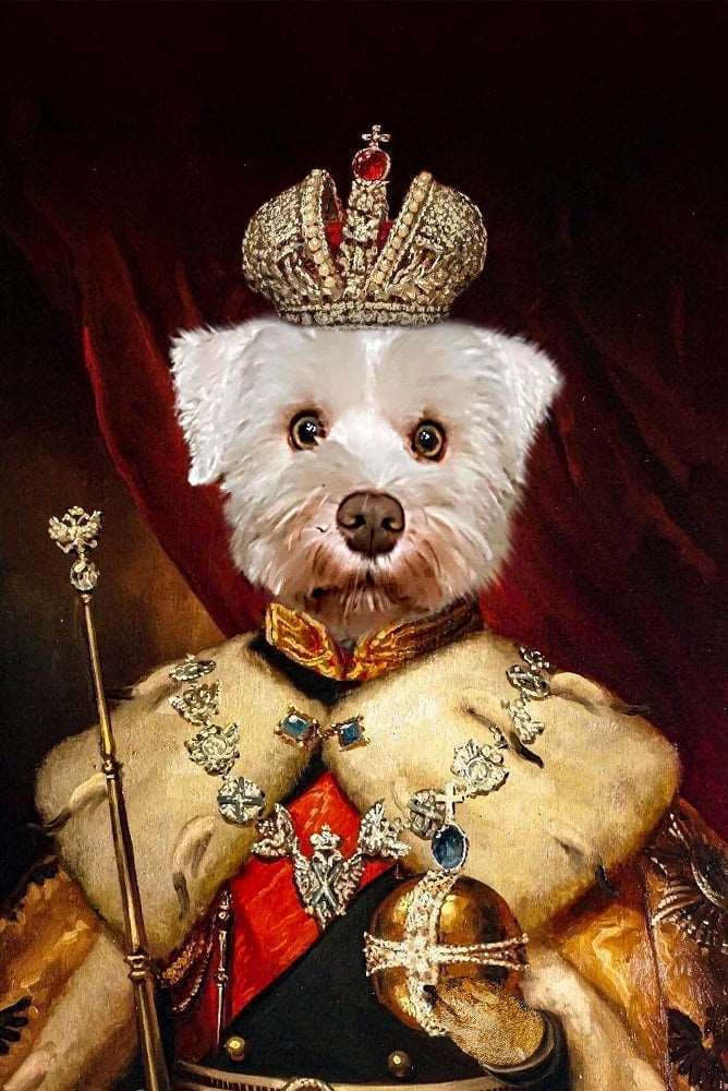 Imperial Crown of The East Custom Pet Portrait Premium Poster