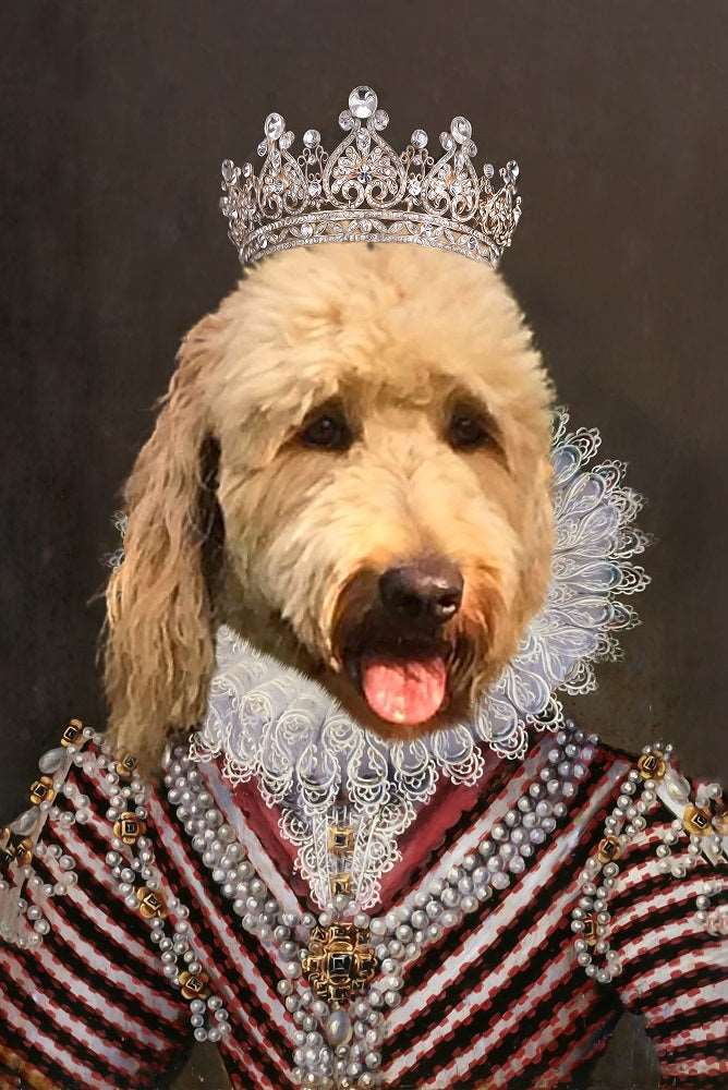Imperial Queen Custom Pet Portrait