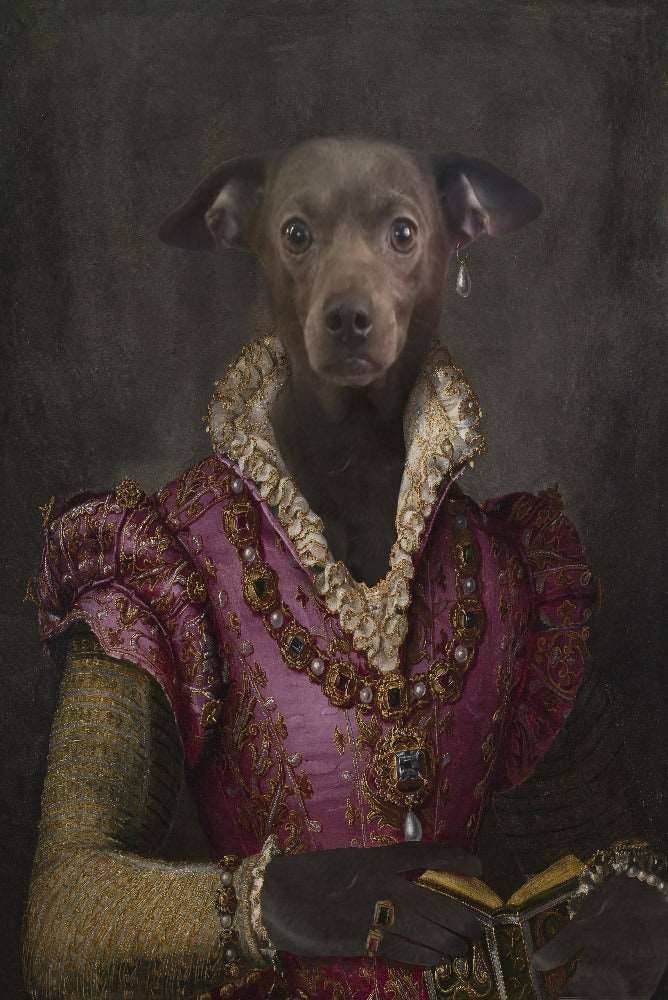 Italian Lady Pet Portraits - Unleash Your Pet's Royalty