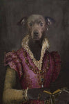 Italian Lady Custom Pet Portrait Premium Poster
