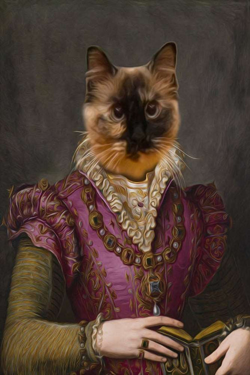 Italian Lady Custom Pet Portrait