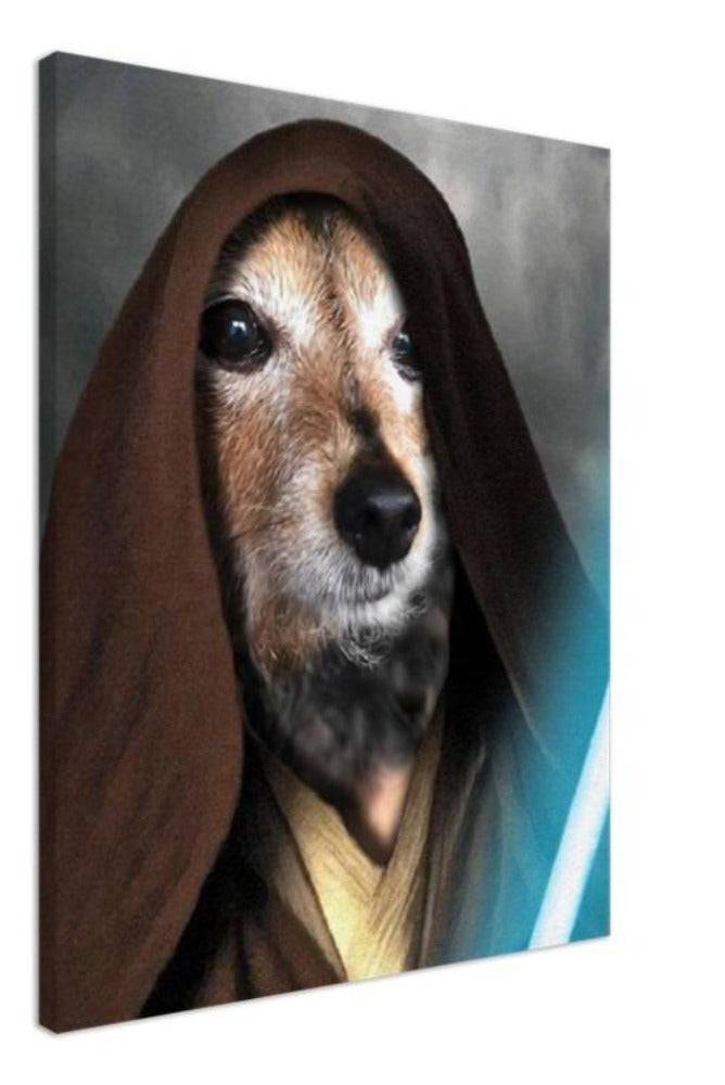 Jedi Custom Pet Portrait Canvas