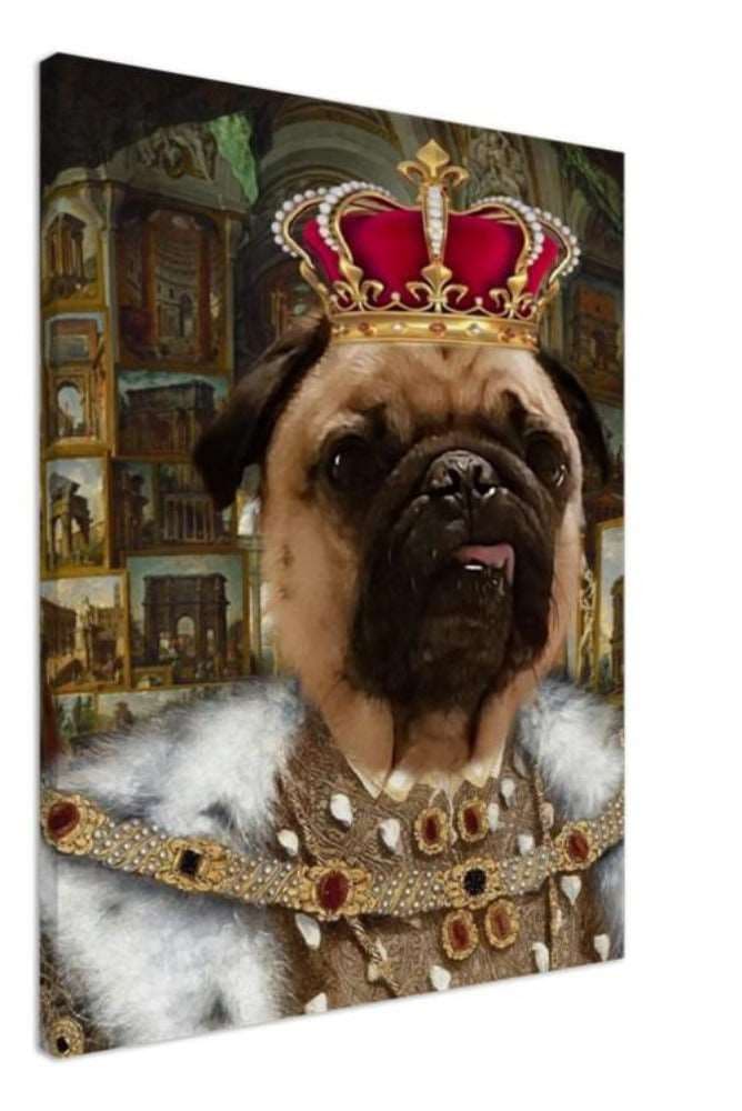 King Edward VI Custom Pet Portrait Canvas