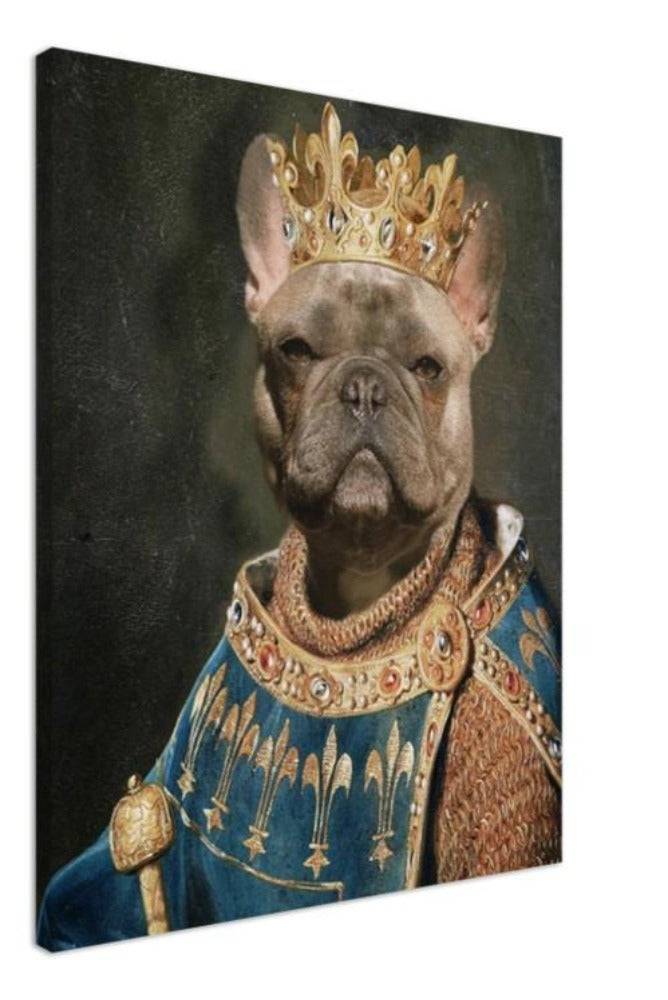 King Haakon VII Custom Pet Portrait Canvas