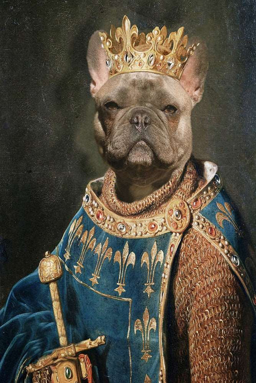 King Haakon VII Custom Pet Portrait Premium Poster