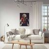 Living room with dog portrait as King Willem III