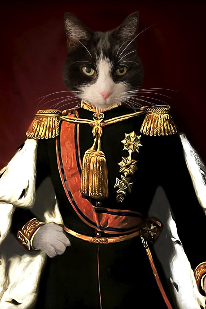King of Netherlands Custom Pet Portrait Premium Poster