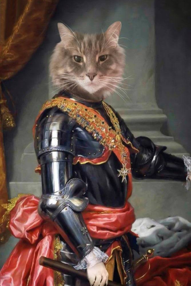 King Charles III of Spain Custom Pet Portrait Premium Poster