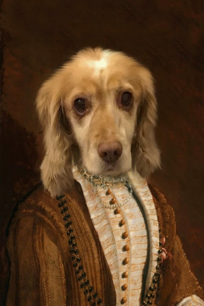 Lady of Cleves Custom Pet Portrait Premium Poster
