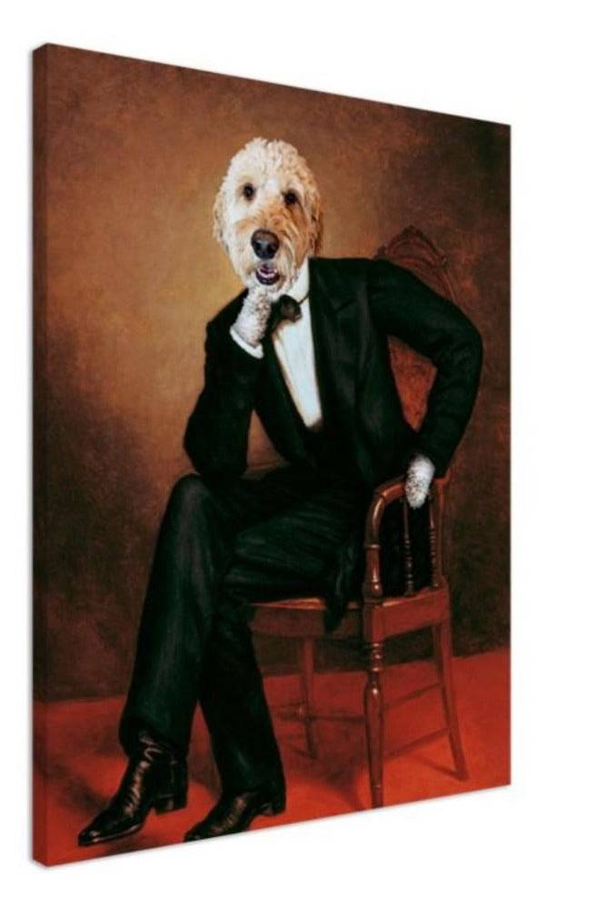 Lincoln Custom Pet Portrait Canvas