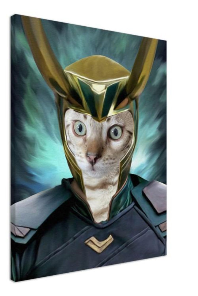 Loki Custom Pet Portrait Canvas