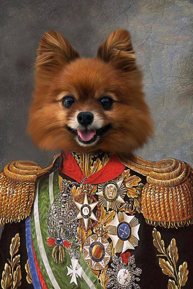 Major General Custom Pet Portrait Premium Poster
