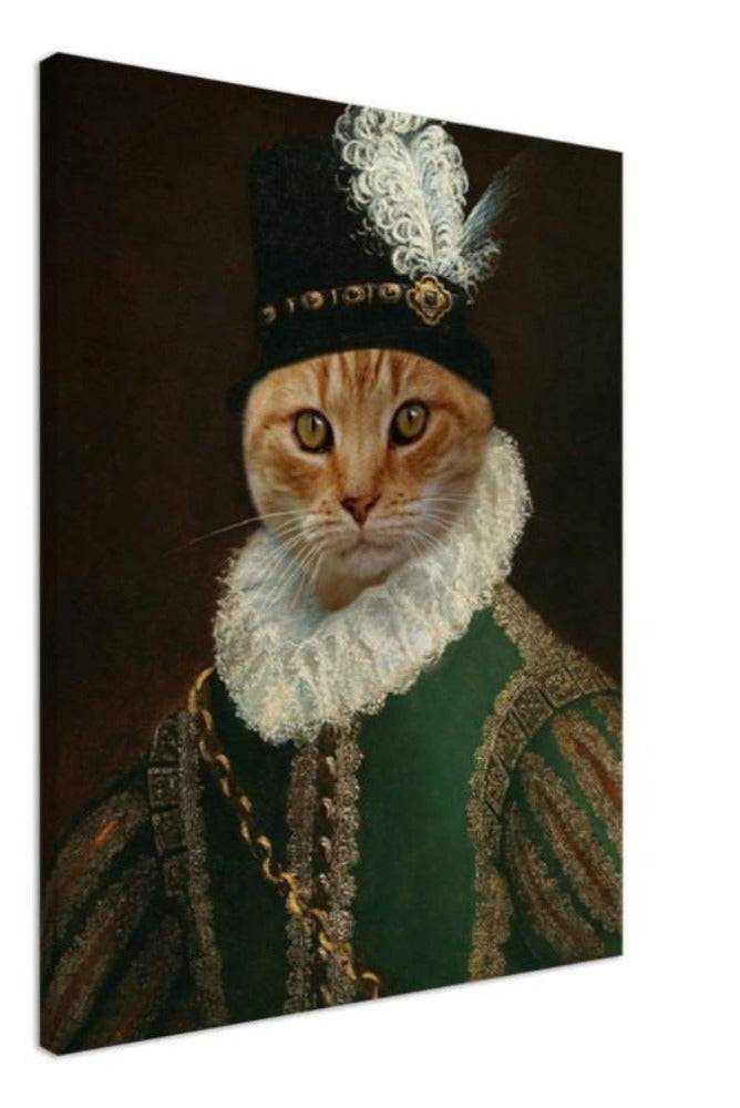 Musketeer Custom Pet Portrait Canvas