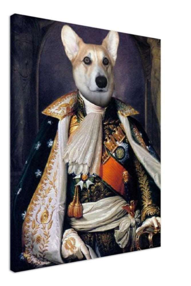 Napoleon Bonaparte Custom Pet Portrait Canvas