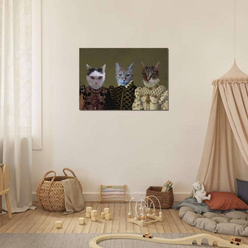 Noble Family Custom Pet Portrait