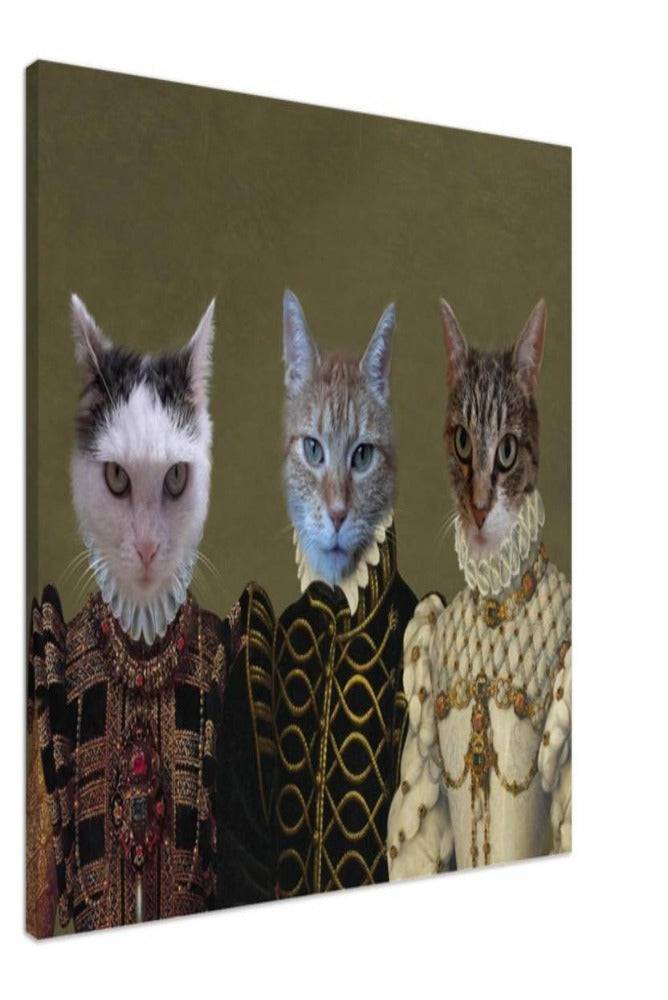 Noble Family Custom Pet Portrait Canvas