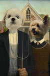 Odd Couple Custom Pet Portrait