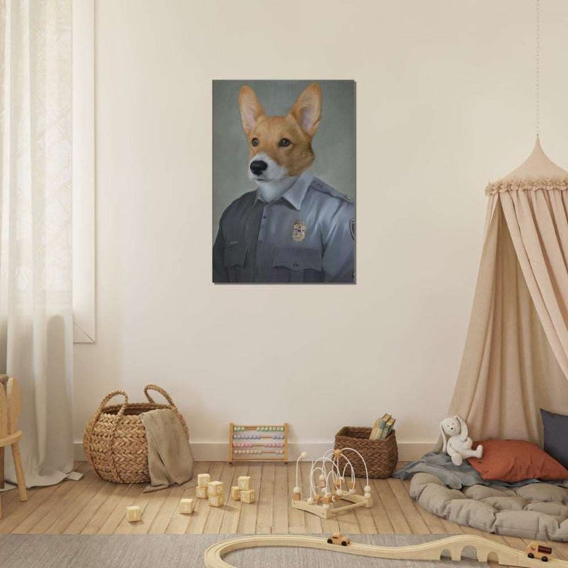 Officer Custom Pet Portrait
