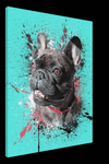 Oil Paint With Splatter Custom Pet Portrait